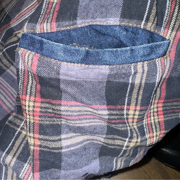 Geoffrey Beene Men’s Leather Collar Denim Jacket Size XL - Picture 8 of 9